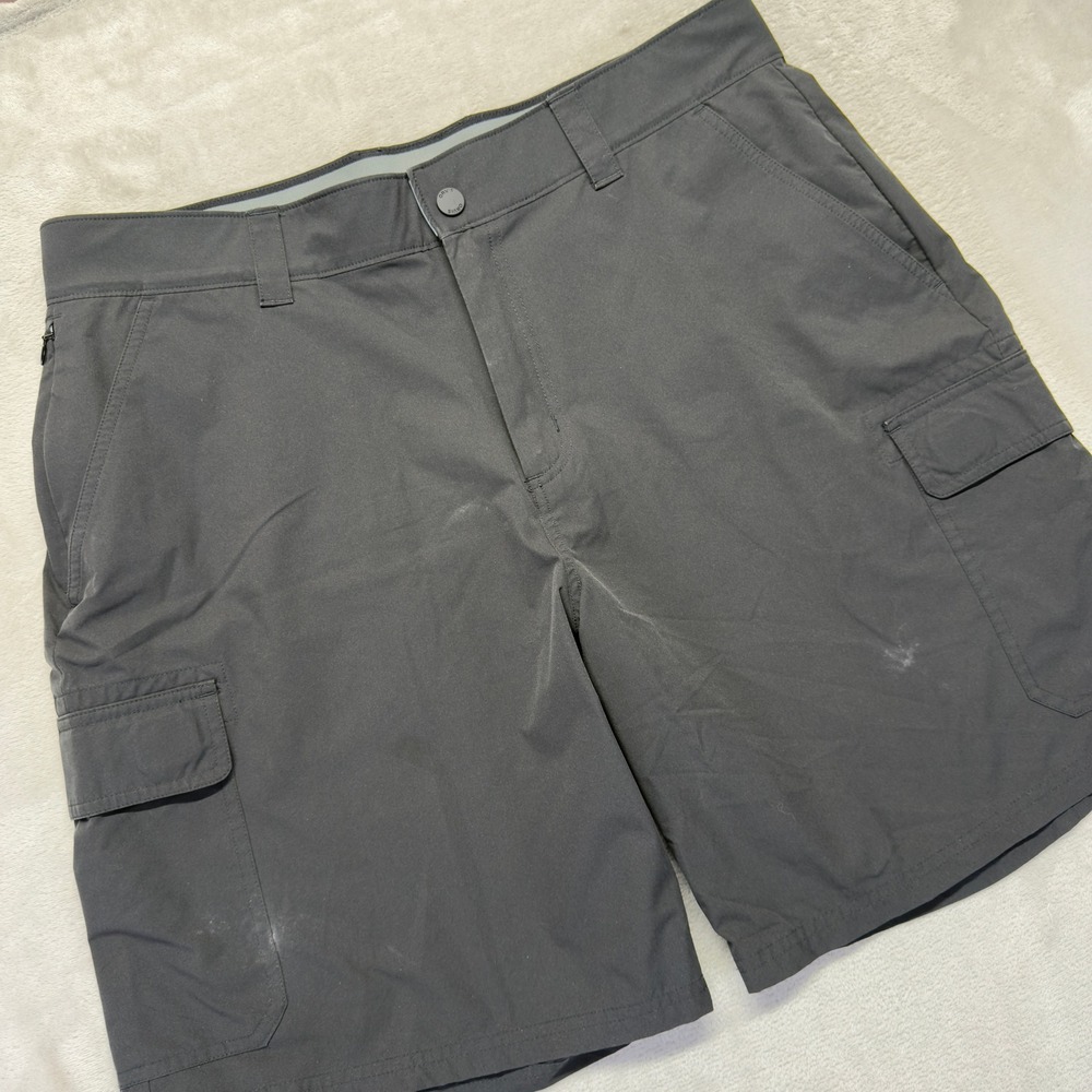 ORVIS Shorts‎ Mens 36 Charcoal Gray Cargo Polyester Lightweight Hiking Outdoors